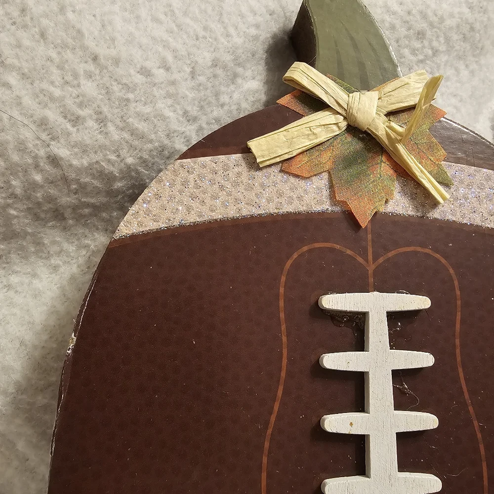 Country Silk Football Pumpkin Shaped Decor